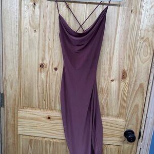 Windsor Backless Mauve Dress